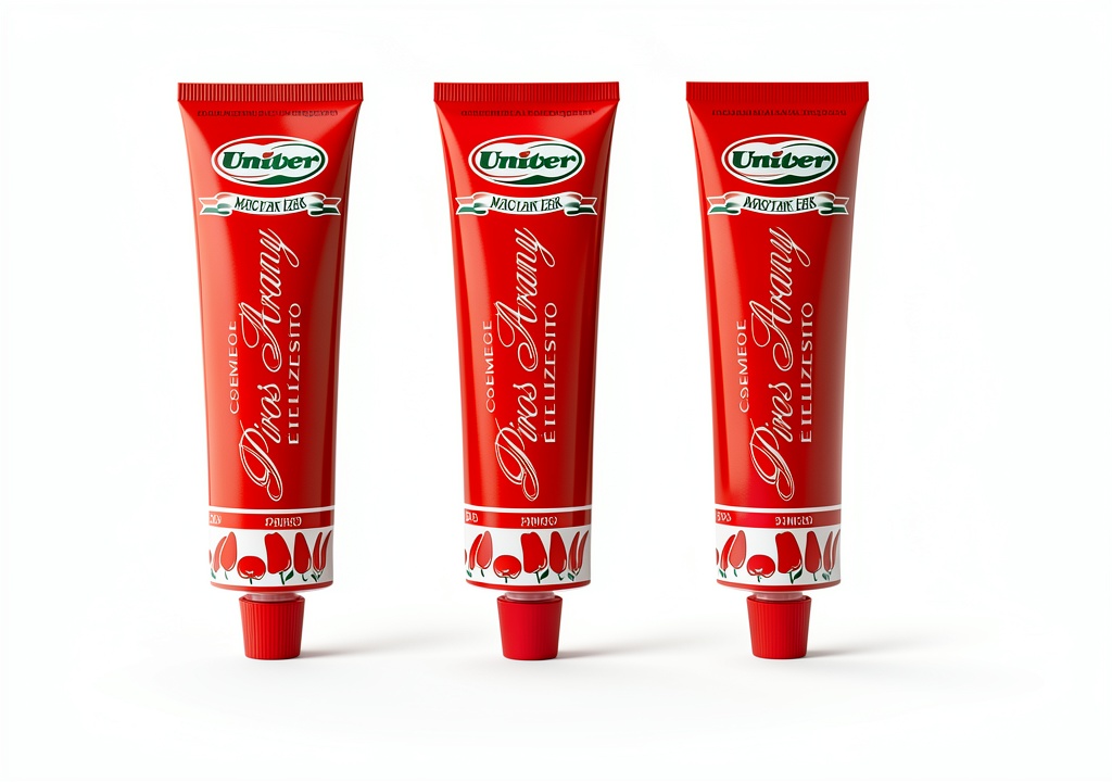 Univer Paprika Paste tubes displayed on a kitchen counter