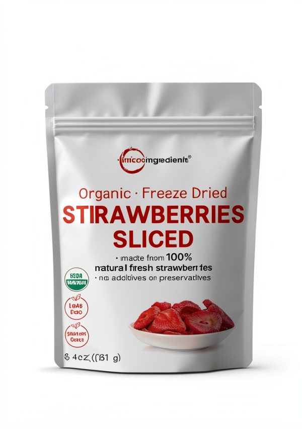 Micro Ingredients Organic Freeze Dried Strawberries Vegan-2