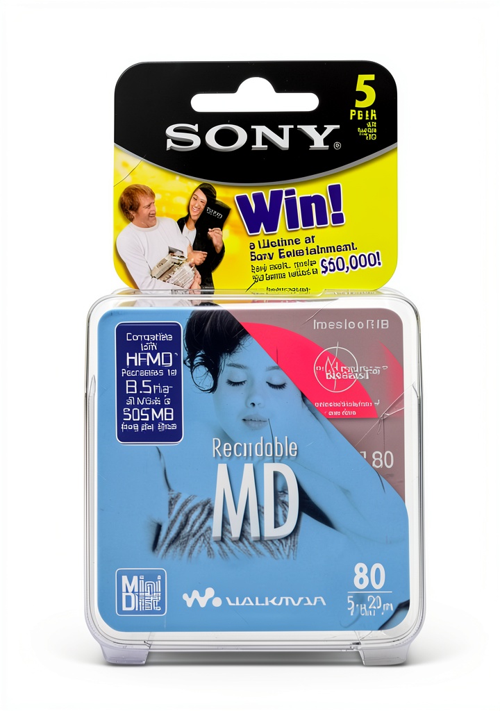 Sony MiniDiscs with 80 minutes recording time