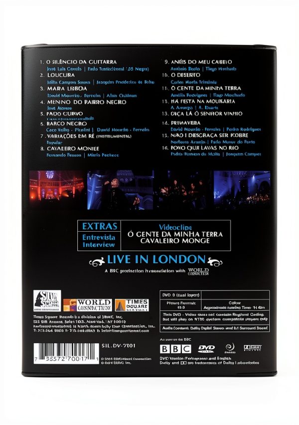 Silva Portuguese Music DVD Mariza Live Concert 2017 1 Disc-1