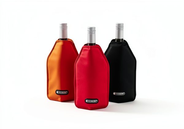 Wine Cooler Sleeve Le Creuset Burgundy Gel Sleeve for 750ml Bottles-3