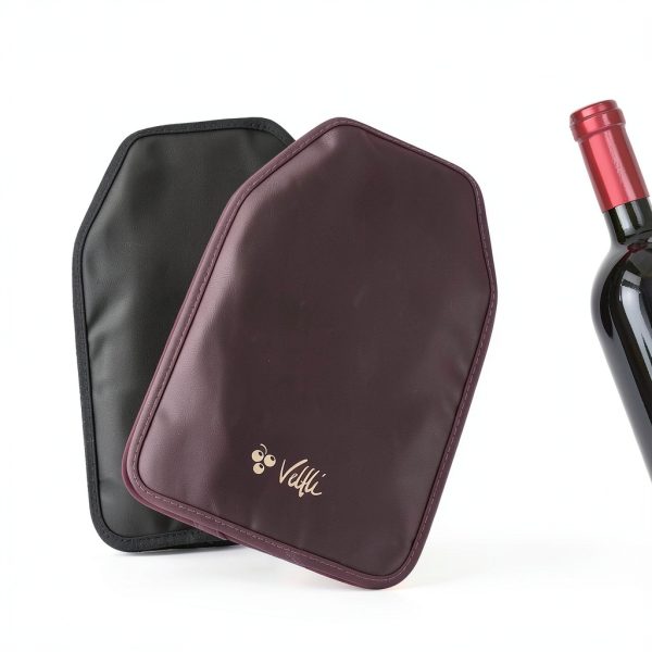 Wine Cooler Sleeve Duo Pack - Perfect for Wine & Champagne Lovers, Multicolor with Classic Black & Rich Burgundy, Stretchable, Flexible, Durable Design, Champagne Cooler Bag - Velfli-1