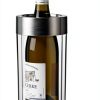 Wine Enthusiast Double Wall Iceless Wine Bottle Chiller – Premium Thermal Insulated Single Bottle Bucket for Tabletop Cooling-4
