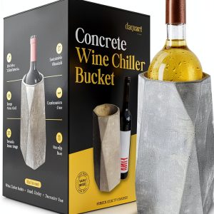 Concrete Wine Chiller Bucket Daquart Gray 0.75L Eco Cooler-0