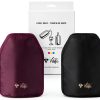 Wine Cooler Sleeve Duo Pack - Perfect for Wine & Champagne Lovers, Multicolor with Classic Black & Rich Burgundy, Stretchable, Flexible, Durable Design, Champagne Cooler Bag - Velfli-0