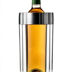 Wine Enthusiast Double Wall Iceless Wine Bottle Chiller – Premium Thermal Insulated Single Bottle Bucket for Tabletop Cooling-0