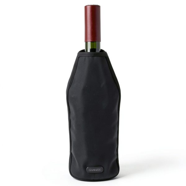 Portable Wine Cooler Sleeve Pallesen Black Nylon PVC 750ml Chiller-4