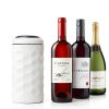 Wine Chiller Bebekae Double Wall Stainless Steel Cooler White Black-1