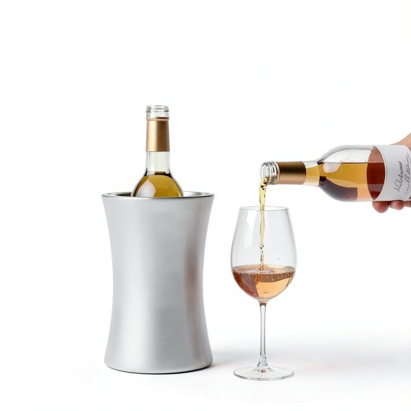 Wine Chiller Bucket JennLee Stainless Steel Double Wall 8hr Freeze-7