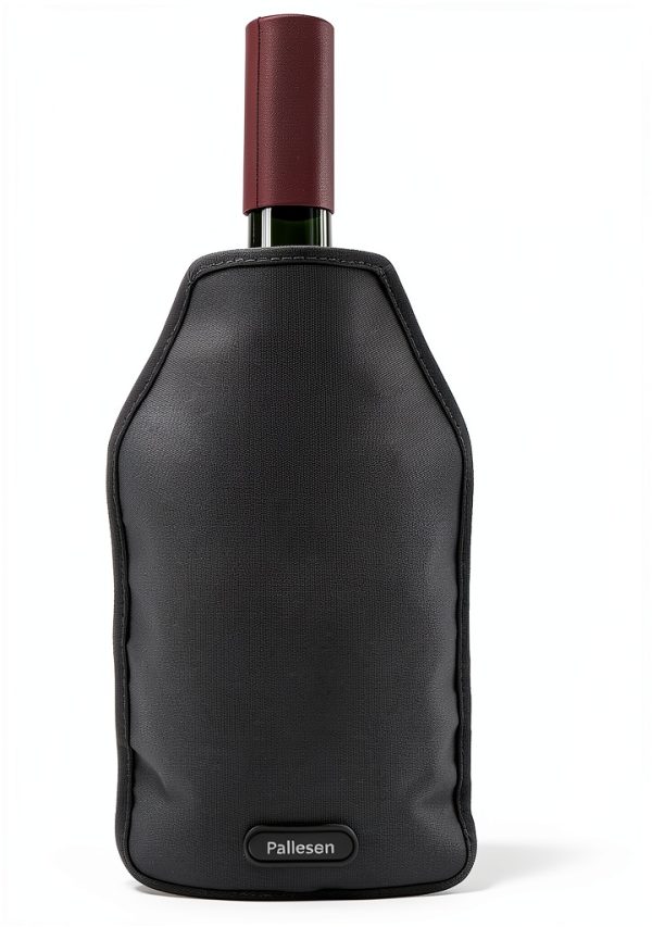 Portable Wine Cooler Sleeve Pallesen Black Nylon PVC 750ml Chiller-2
