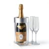Wine Enthusiast Double Wall Iceless Wine Bottle Chiller – Premium Thermal Insulated Single Bottle Bucket for Tabletop Cooling-3