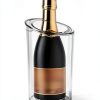 Wine Chiller Bebekae Double Wall Stainless Steel Cooler White Black-5