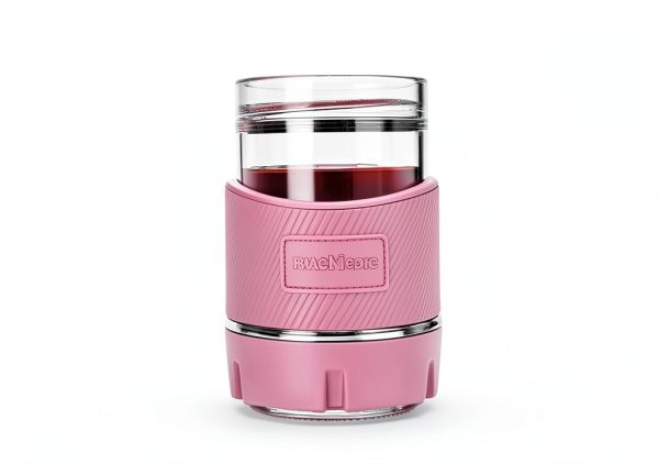 Whiskey Freeze Glasses by Ourokhome Pink 5oz Insulated Tumbler Set-4