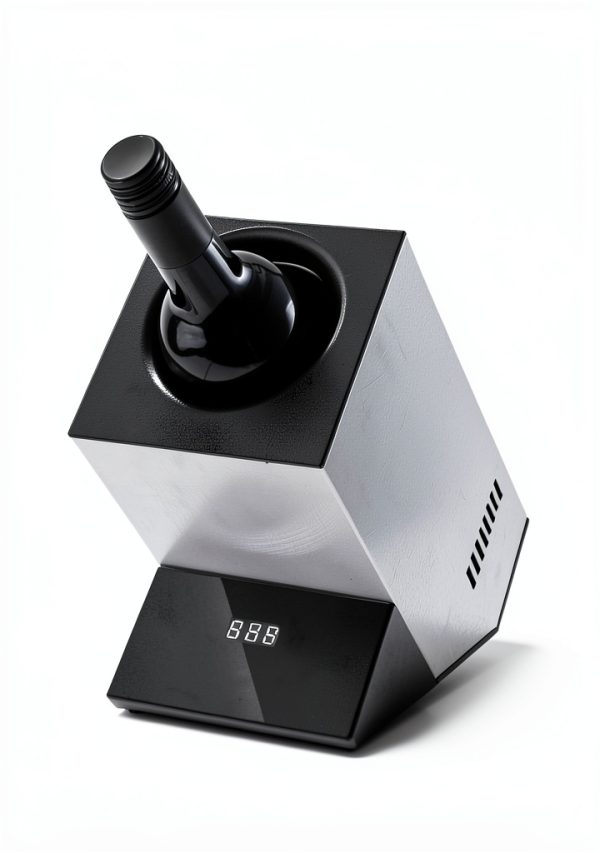 Electric Wine Chiller, Single Bottle Cooler for 750ml Wine or Some Champagne,Stainless Steel Iceless Cooler Keep Cold Up to 24h,Kitchen,Bar and RV Vino Accessory,Gift for Vino Lover-6