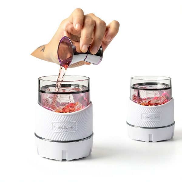 Whiskey Freeze Glasses by Ourokhome Pink 5oz Insulated Tumbler Set-5