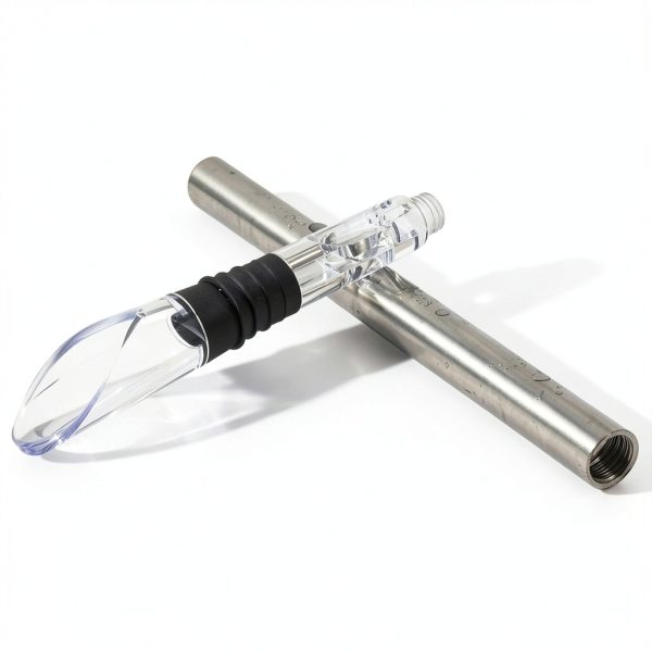 YouYah Wine Chiller Stick 3-in-1 Stainless Steel Wine Bottle Cooler Stick,Rapid Iceless Wine Chilling Rod with Aerator and Pourer,Wine Gift-6