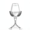 VoChill Stemmed Wine Glass Chiller | Made in USA | Radically cool wine tool – keeps wine perfectly chilled in your glass | Refreezable Chill Cradle actively chills (Quartz, Single VoChill)-3