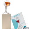 VoChill Stemmed Wine Glass Chiller | Made in USA | Radically cool wine tool – keeps wine perfectly chilled in your glass | Refreezable Chill Cradle actively chills (Quartz, Single VoChill)-5