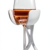 VoChill Stemmed Wine Glass Chiller | Made in USA | Radically cool wine tool – keeps wine perfectly chilled in your glass | Refreezable Chill Cradle actively chills (Quartz, Single VoChill)-0