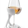 VoChill Stemmed Wine Glass Chiller | Made in USA | Radically cool wine tool – keeps wine perfectly chilled in your glass | Refreezable Chill Cradle actively chills (Quartz, Single VoChill)-2